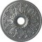 Ekena Millwork Ashley Ceiling Medallion (Fits Canopies up to 4 3/4"), 23 7/8"OD x 4"ID x 2 1/8"P, Platinum CM23ASPLS - alternate 1